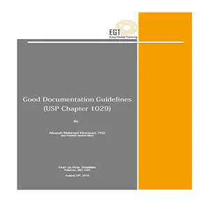 USP Chapter Good Documentation Guidelines