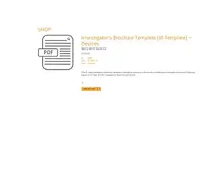 Invertigator's brochure template