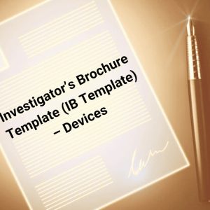 Investigator's Brochure Template (IB Template) - Devices